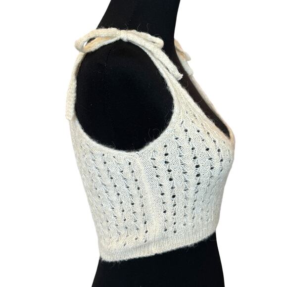 New ~ TOPSHOP , NORDSTROM ~Knitted Pretty Bralette Size 4-6 Fall - Picture 6 of 9